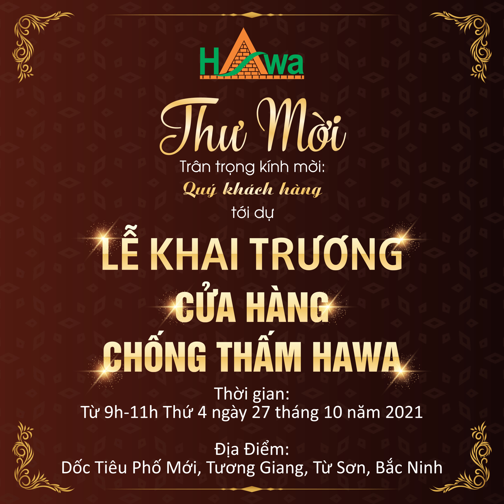 Mẫu thiệp mời khai trương sang trọng độc đáo nhất 2024
