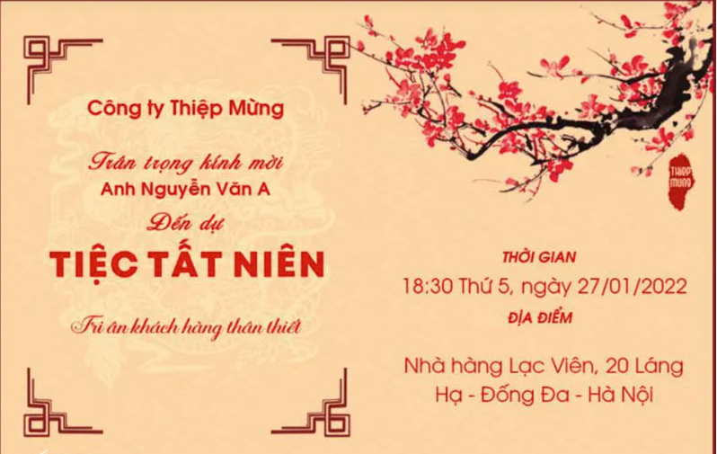 Top mẫu thiệp mời Year End Party ấn tượng, chuyên nghiệp hàng đầu