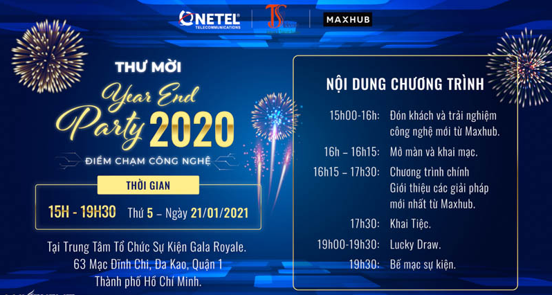 Top mẫu thiệp mời Year End Party ấn tượng, chuyên nghiệp hàng đầu