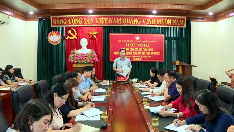 hội nghị ban công tác mặt trận