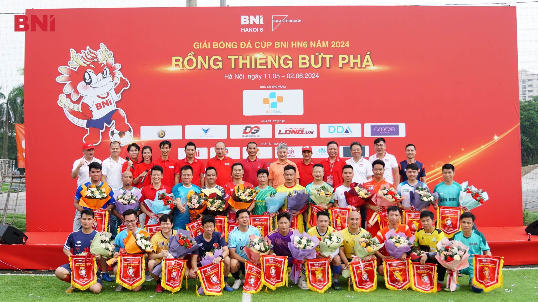 Khai mạc giải bóng đá cúp BNI HN6 năm 2024